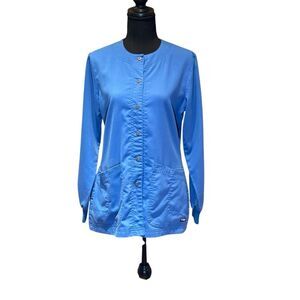 Greys Anatomy Royal Blue Scrub Jacket Small